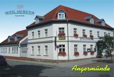 Hotel Am Seetor Angermunde Exterior foto